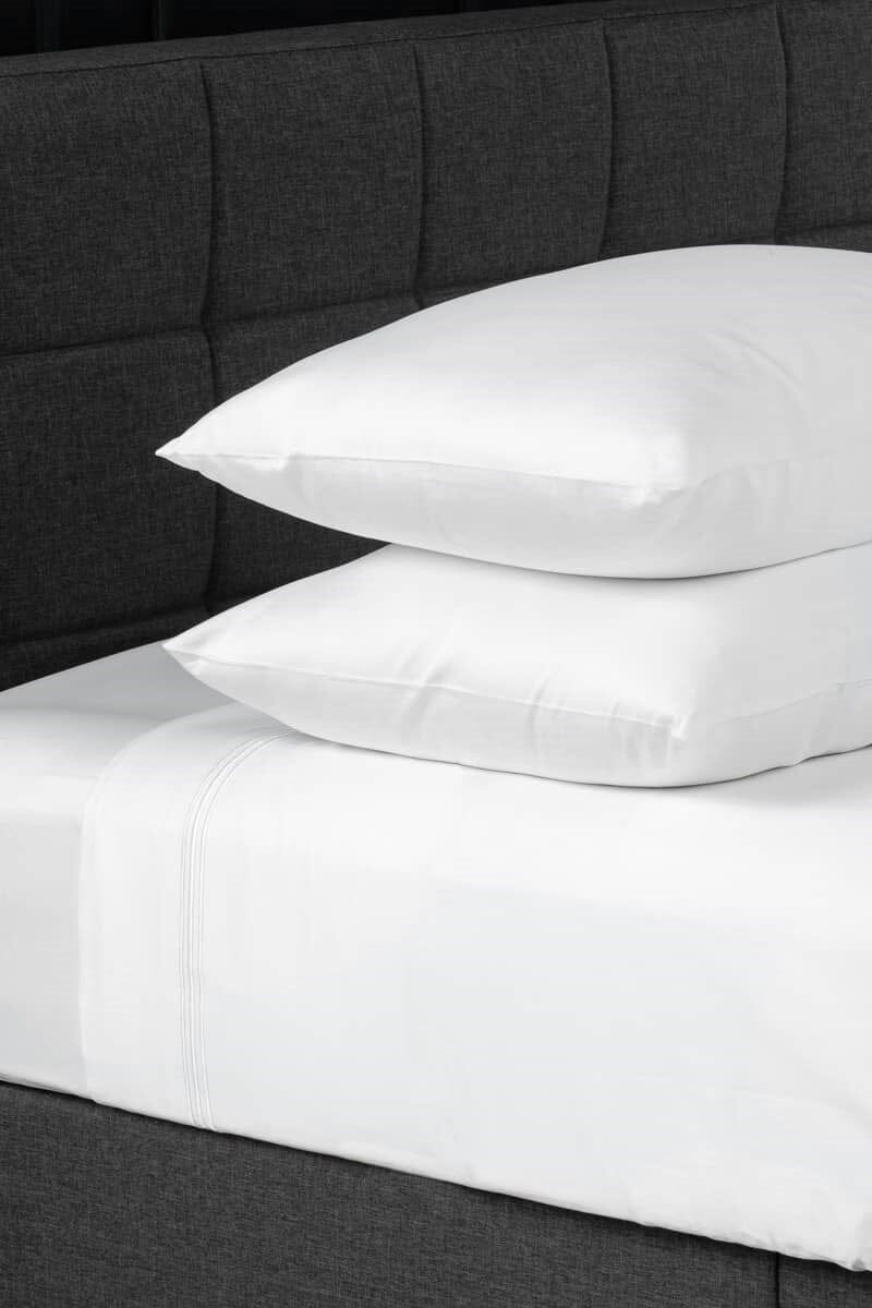 Luxe 100% Certified Egyptian Cotton 4pc Sheet Set with Gift Box Home&gt;Bedding&gt;Sheets Fishers Finery Brilliant White Queen 