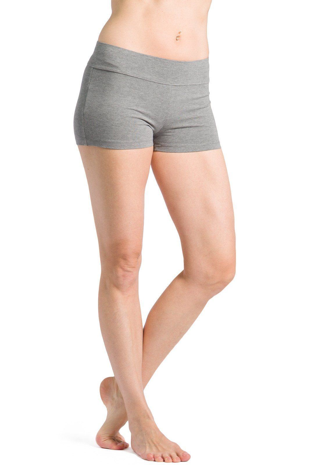 Women&#39;s EcoFabric™ 2&quot; Yoga Workout Short Womens&gt;Casual&gt;Leggings Fishers Finery Light Heather Gray X-Small 