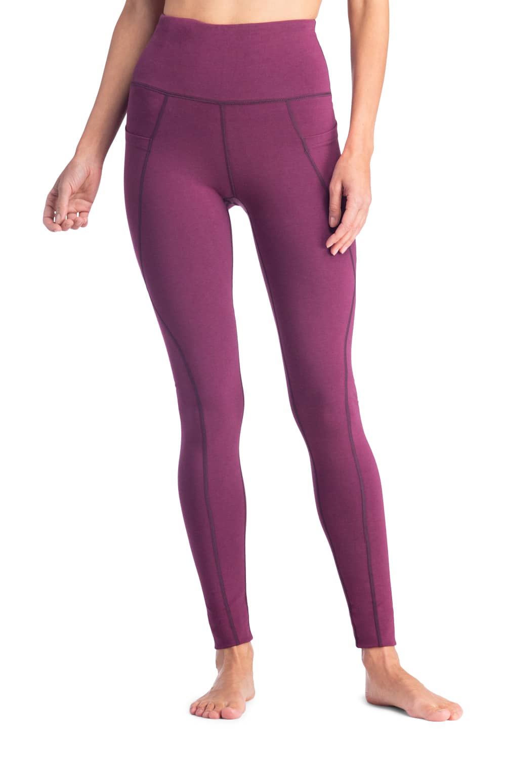 Women's EcoFabric™ Super High-Rise Active Legging Tight Womens>Activewear>Yoga Pants Fishers Finery Wine X-Small 
