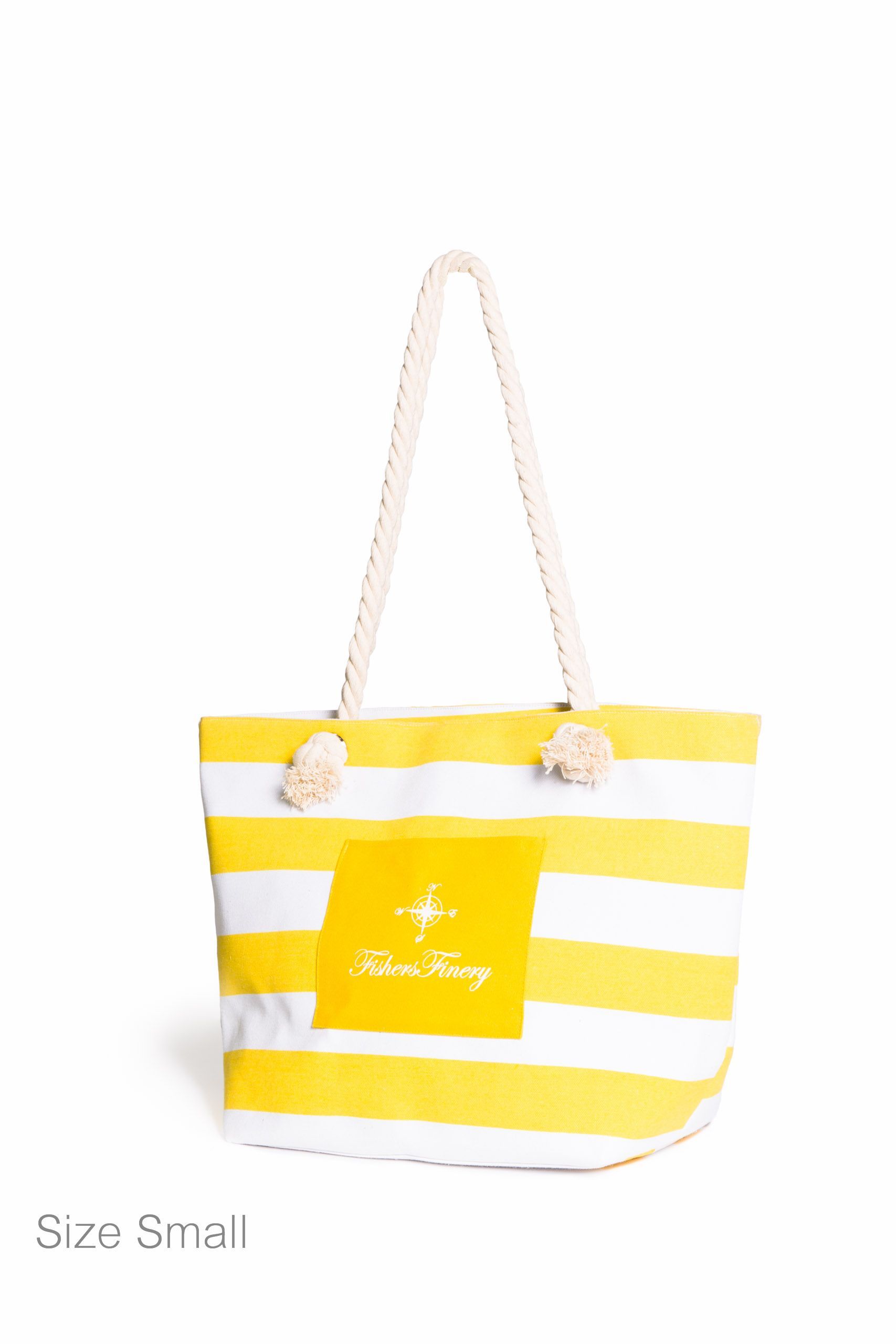 Heavy Canvas Beach Bag - Water Resistant Lining Home>Luggage Fishers Finery Yellow Individual 