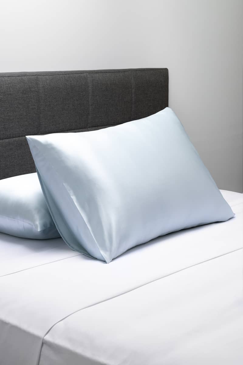 25 Momme 100% Pure Mulberry Silk Pillowcase - Good Housekeeping "All-Star Standout" Home>Bedding>Pillowcase Fishers Finery Light Blue King Singles