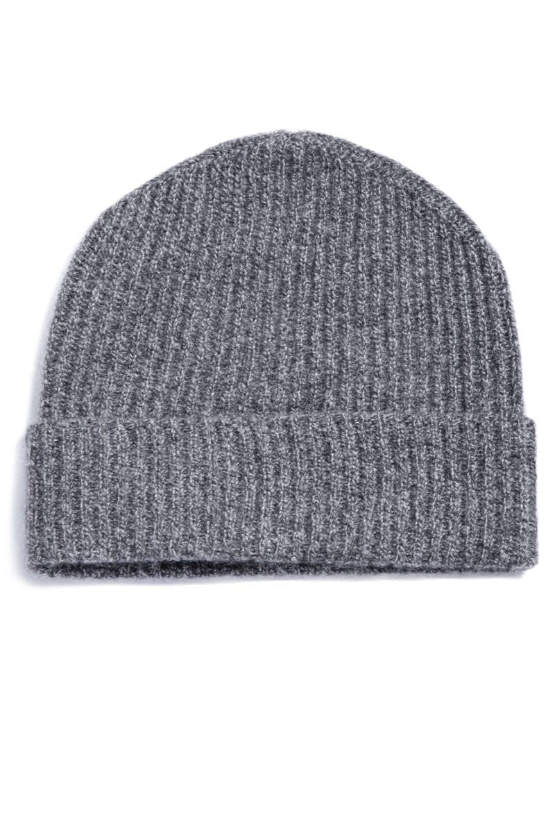 Men's 100% Pure Cashmere Ribbed Hat Mens>Accessories>Hat Fishers Finery 