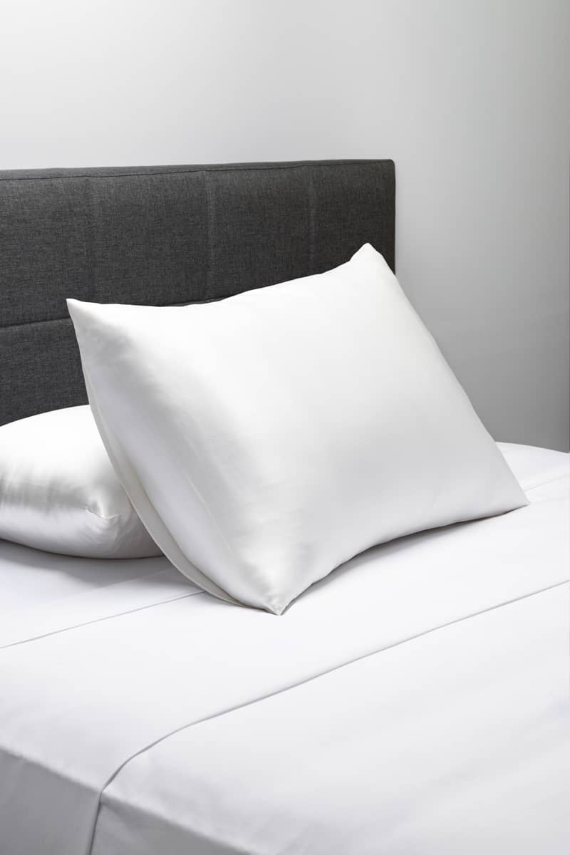 25 Momme 100% Pure Mulberry Silk Pillowcase - Good Housekeeping &quot;All-Star Standout&quot; Home&gt;Bedding&gt;Pillowcase Fishers Finery Natural White (Undyed) Queen Singles