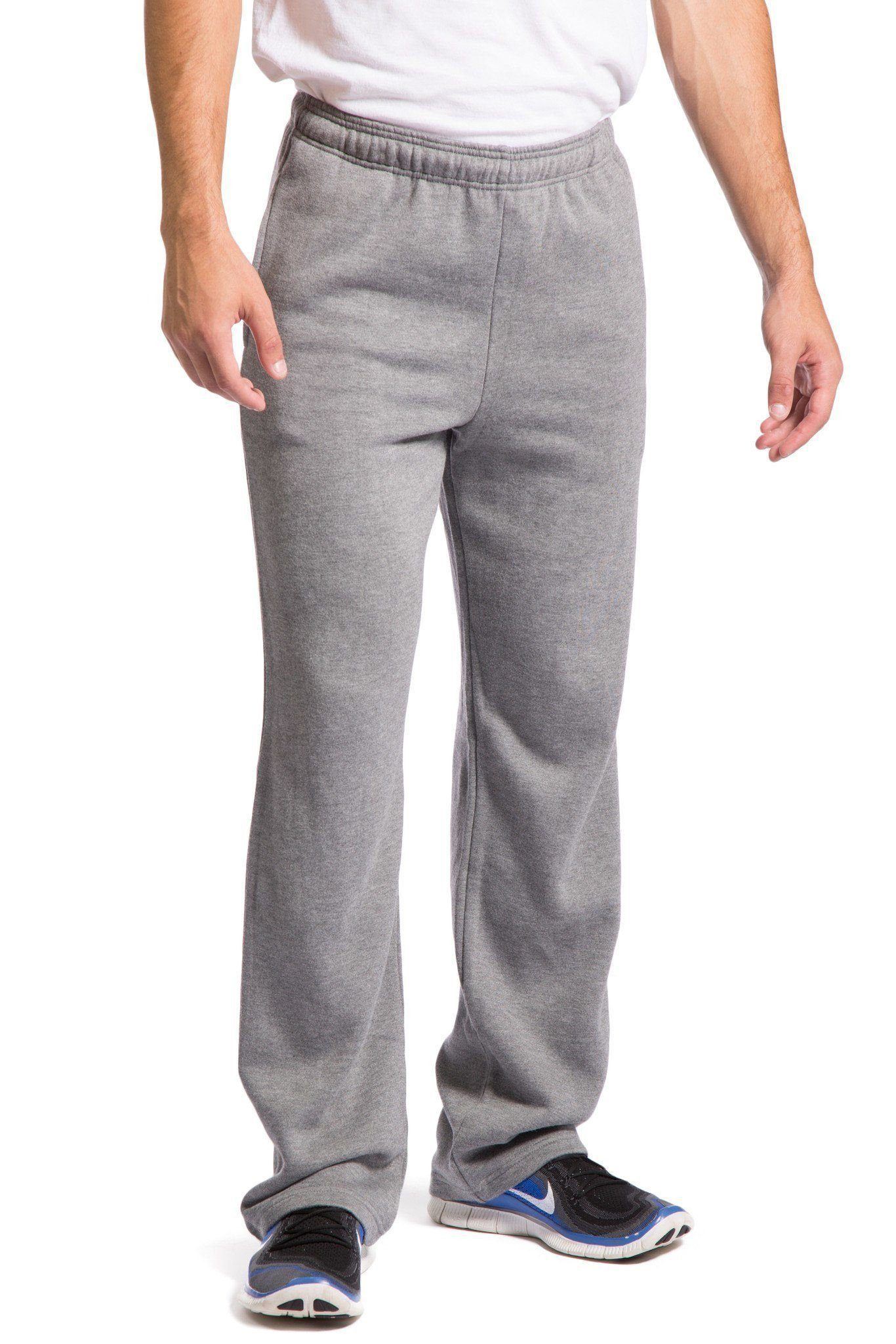 Men's EcoFleece™ Athletic Sweat Pant Mens>Sleep and Lounge>Pants Fishers Finery Light Gray Large 