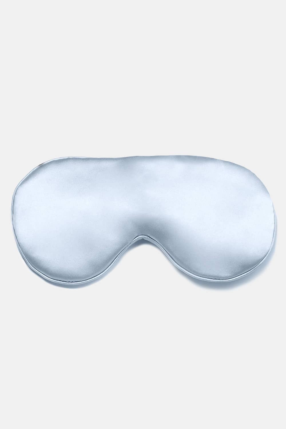 100% Mulberry Silk Therapeutic Sleep Mask - 25 Momme Beauty>Masks Fishers Finery Misty Blue Adjustable 