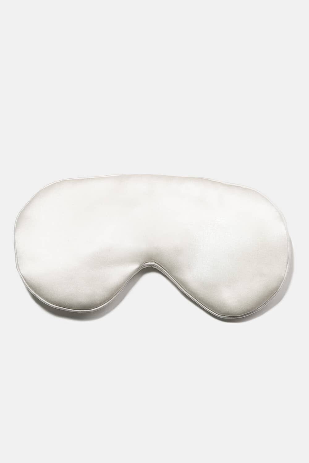 100% Mulberry Silk Therapeutic Sleep Mask - 25 Momme Beauty>Masks Fishers Finery White