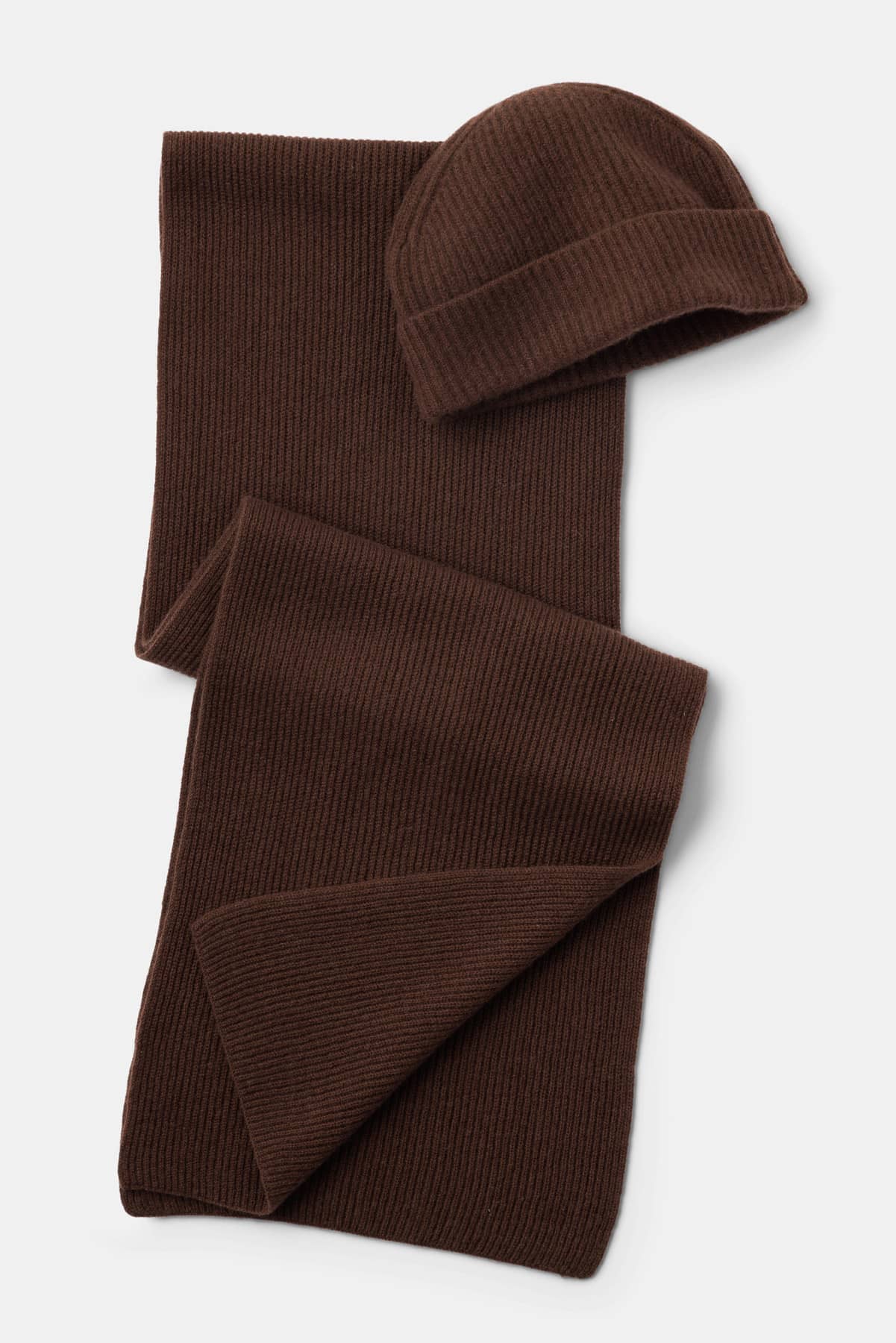 Men's 100% Pure Cashmere 2pc Rib Knit Set with Gift Box Mens>Accessories>Sets Fishers Finery 