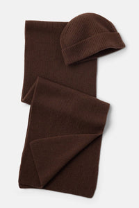 Men's 100% Pure Cashmere 2pc Rib Knit Set with Gift Box Mens>Accessories>Sets Fishers Finery 