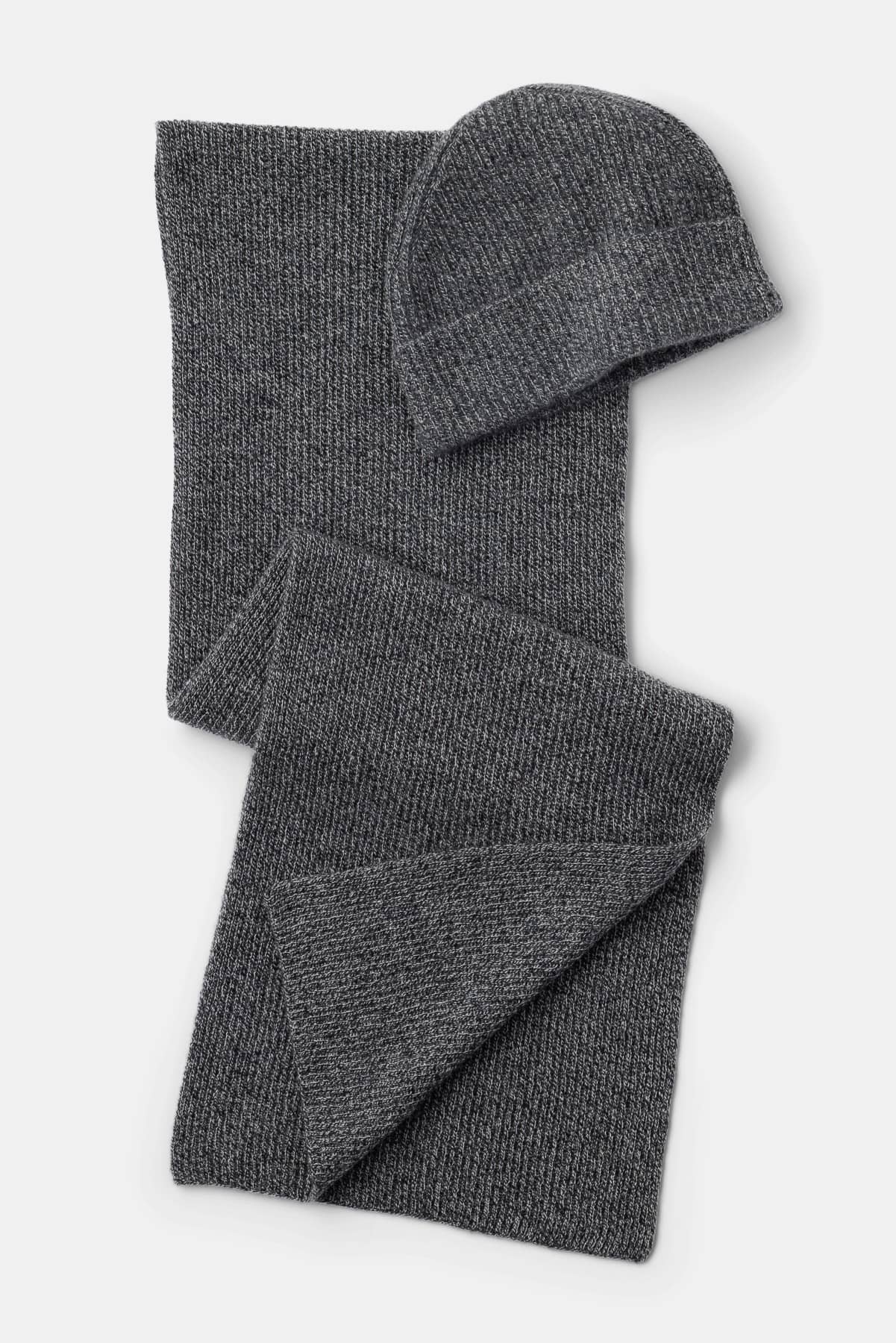 Men's 100% Pure Cashmere 2pc Rib Knit Set with Gift Box Mens>Accessories>Sets Fishers Finery 