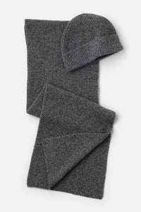 Men's 100% Pure Cashmere 2pc Rib Knit Set with Gift Box Mens>Accessories>Sets Fishers Finery 
