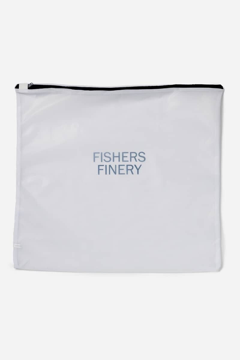 Fishers Finery Mesh Wash (Blue) Bag with Zipper - Sweater Size