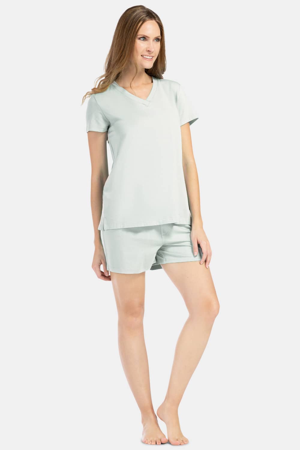 Women's EcoFabric™ Pajama Set with Gift Box - Relaxed Tee and Boxer Short Womens>Sleep and Lounge>Pajamas Fishers Finery