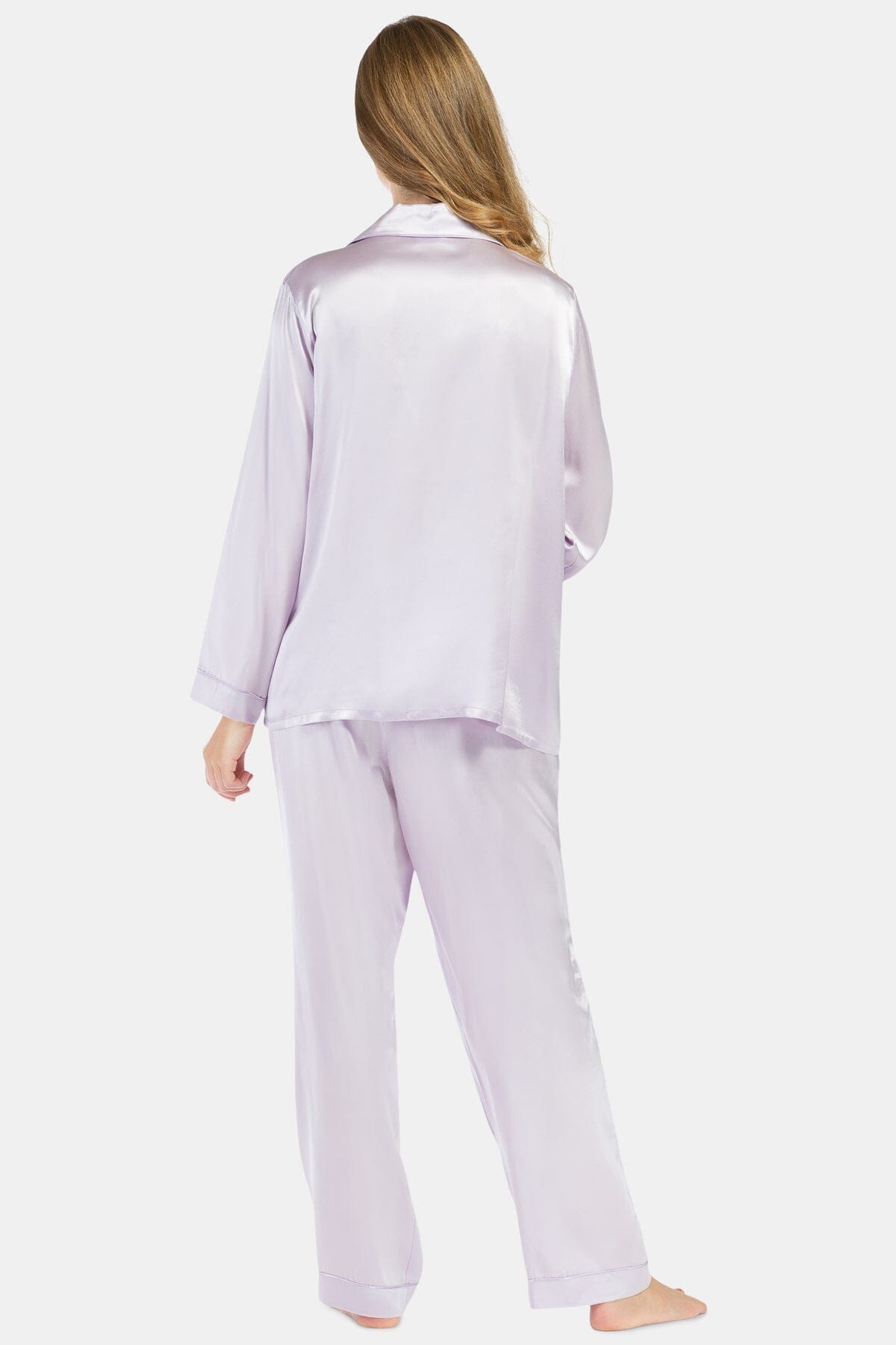 Women's 100% Mulberry Silk Classic Full Length Pajama Set with Gift Box Womens>Sleep and Lounge>Pajamas Fishers Finery 