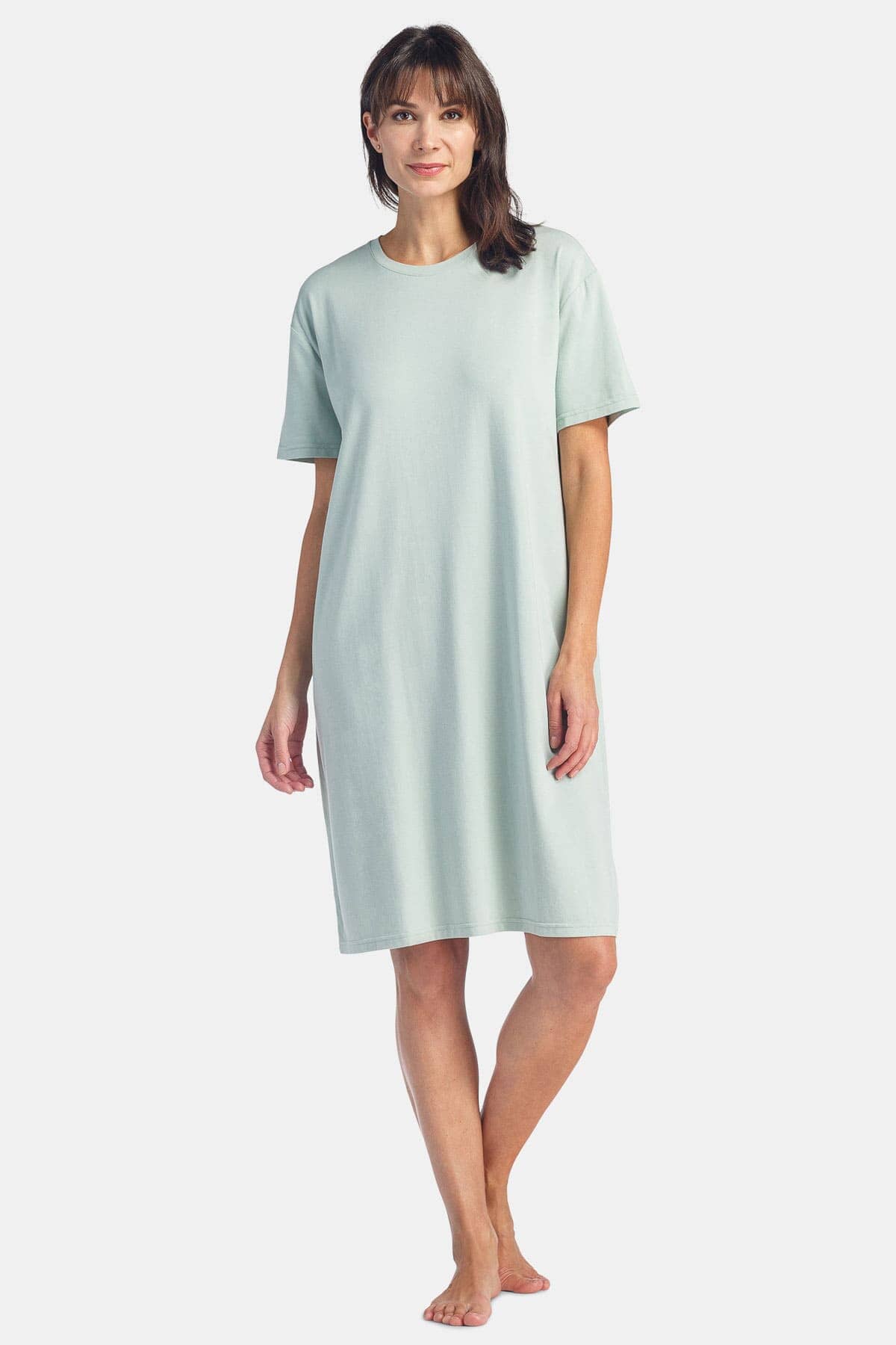 Women's EcoFabric™ Sleep Tee - Relaxed Fit Womens>Sleepwear>Nightgown Fishers Finery Sea Glass Regular 