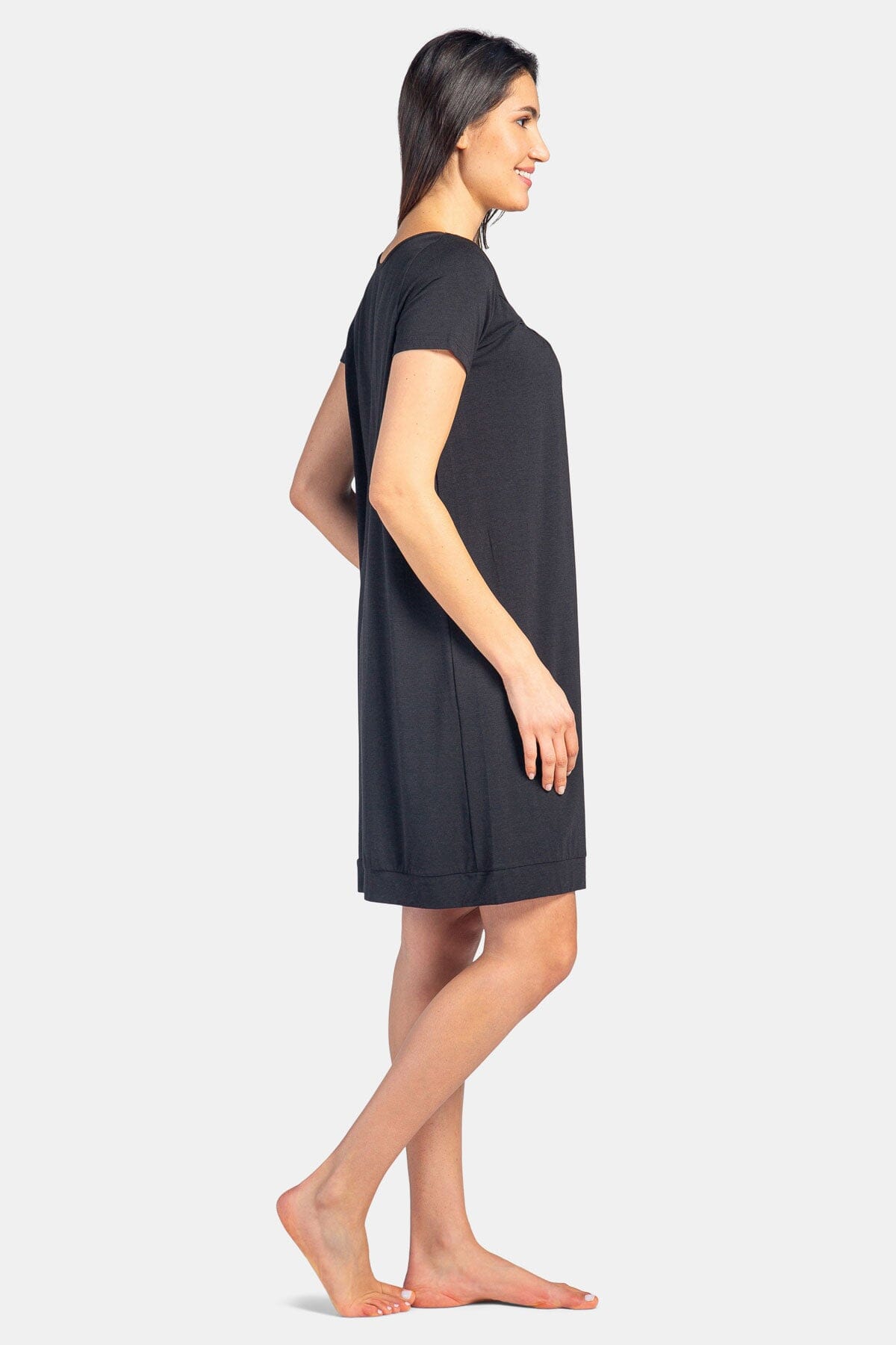 Fishers Finery Women's EcoFabric Organic Cotton & Rayon Nightgown Knit Dress Coral Xl