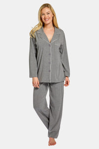 Women's Full Length Jersey Pajama Set with Gift Box Womens>Sleep and Lounge>Pajamas Fishers Finery 