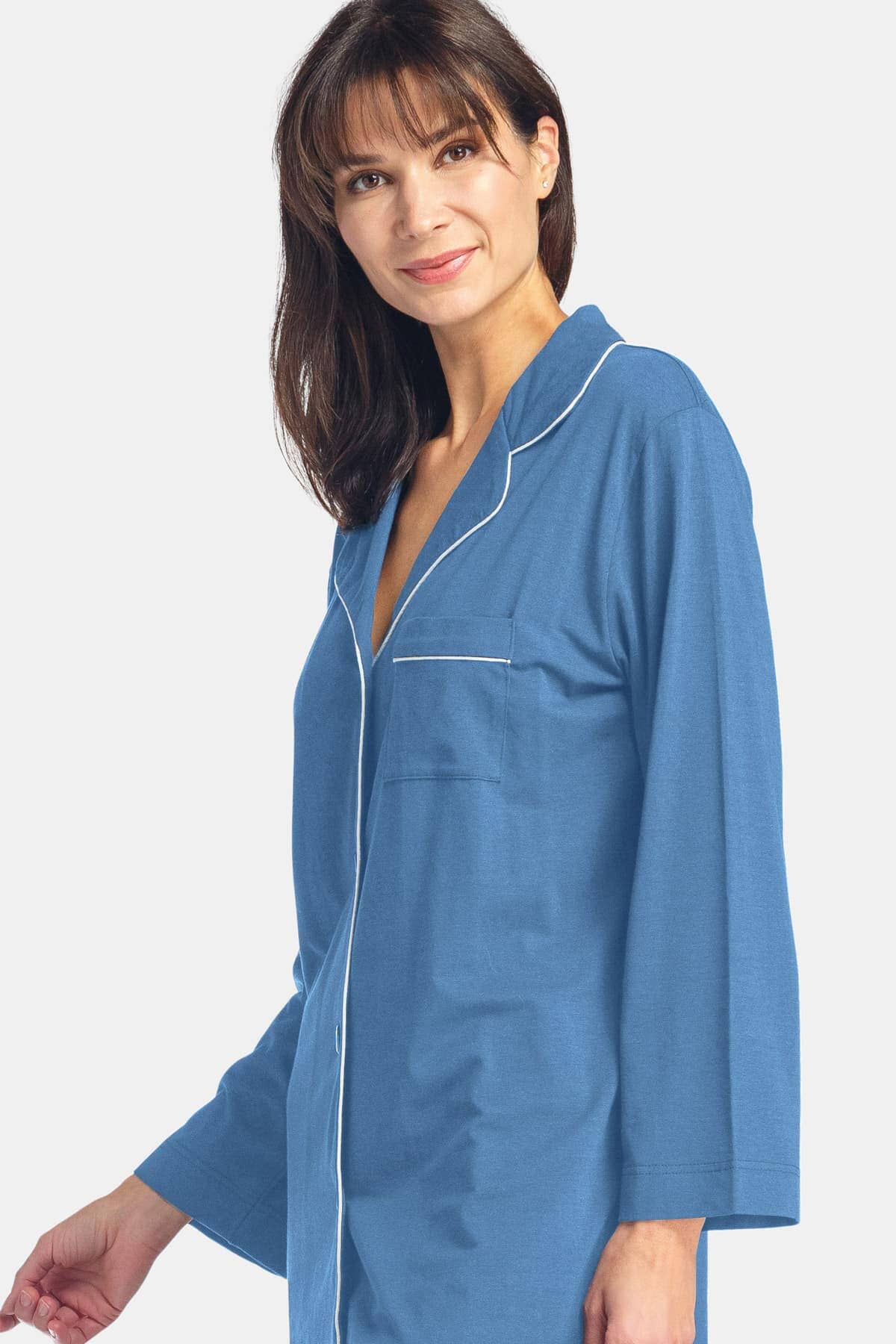 Women's Full Length Jersey Pajama Set with Gift Box Womens>Sleep and Lounge>Pajamas Fishers Finery 
