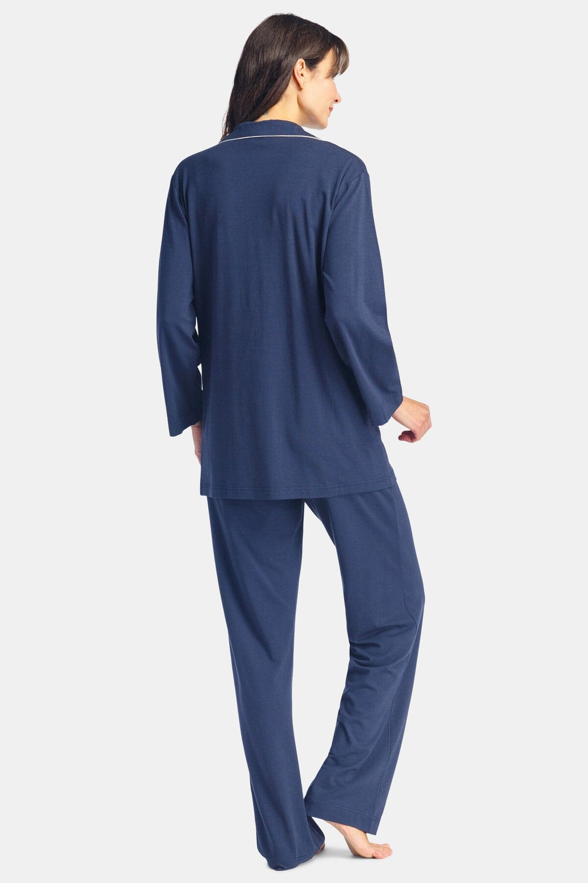 Women's Full Length Jersey Pajama Set with Gift Box Womens>Sleep and Lounge>Pajamas Fishers Finery 