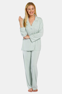 Women's Full Length Jersey Pajama Set with Gift Box Womens>Sleep and Lounge>Pajamas Fishers Finery 