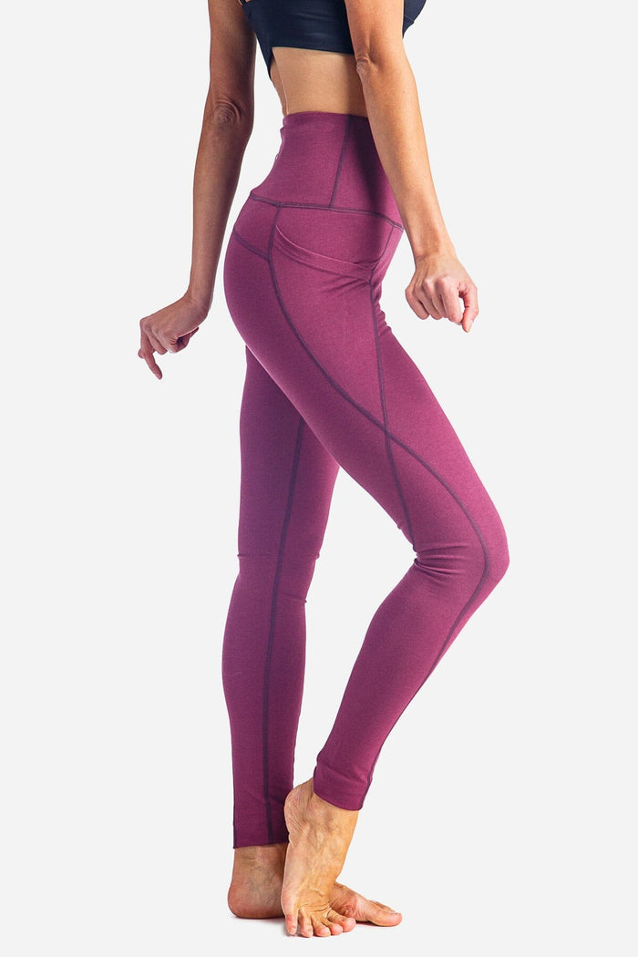 Women's EcoFabric™ Super High-Rise Active Legging Tight - OUTLET Womens>Activewear>Yoga Pants Fishers Finery Wine XS 