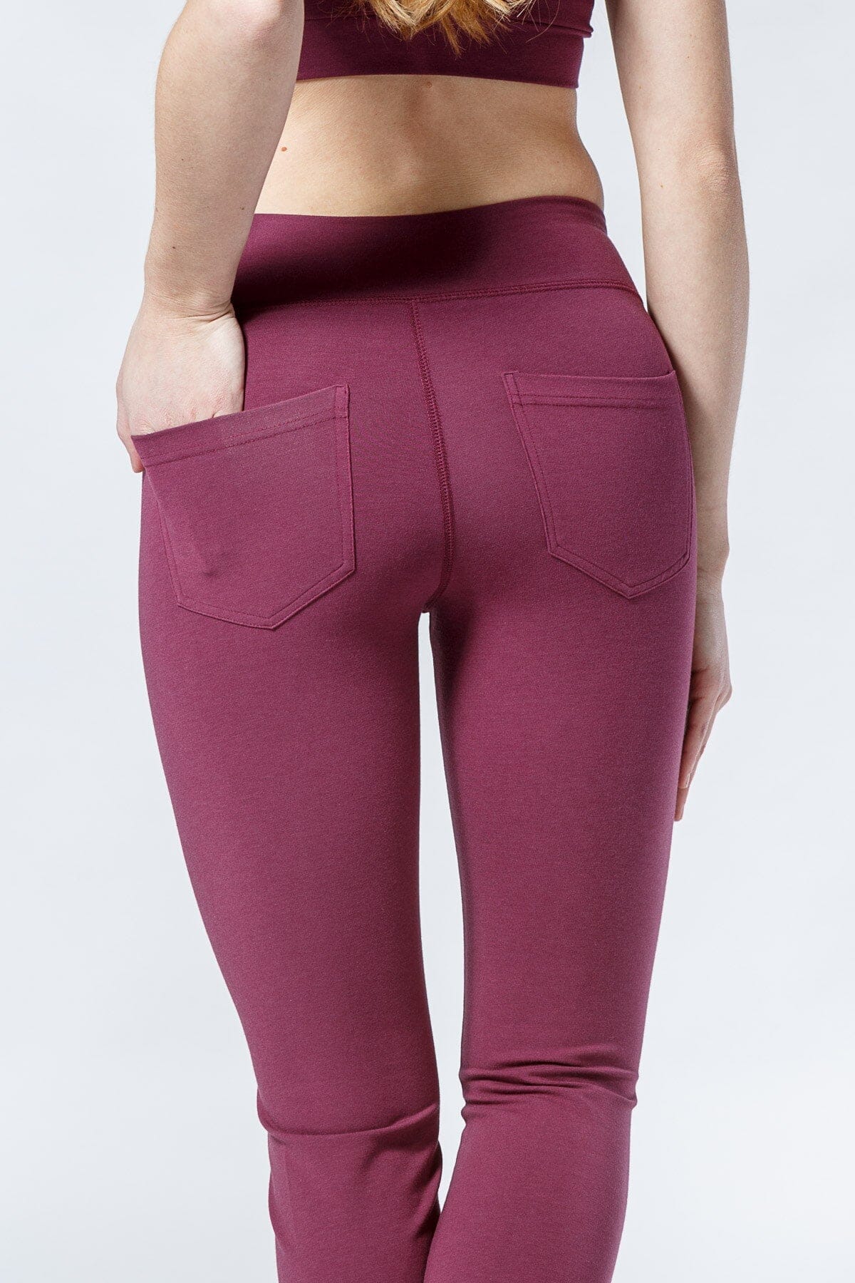 Women's EcoFabric™ Boot Leg Yoga Pant with Back Pockets - OUTLET Womens>Activewear>Yoga Pants Fishers Finery 
