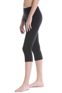 Women's EcoFabric™ 18" Yoga Capri Workout Legging Womens>Activewear>Yoga Pants Fishers Finery 
