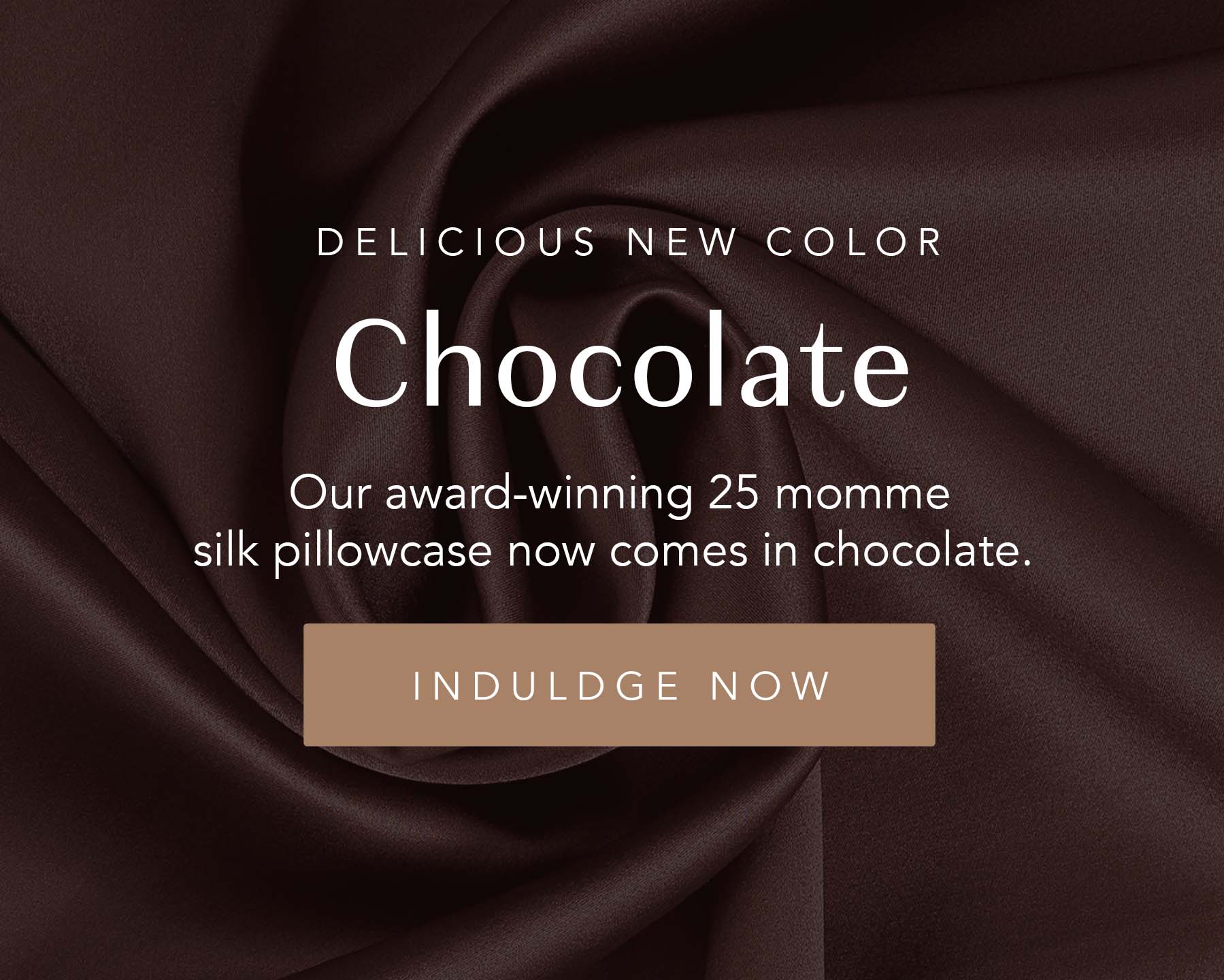 Shop our new chocolate color silk pillowcase
