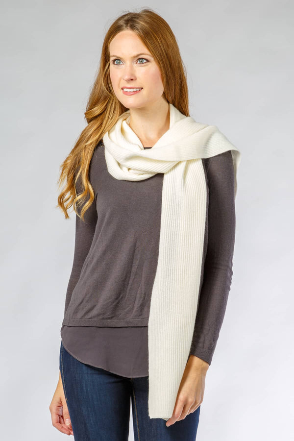 Cashmere Scarves | Our Premium Ribbed Cashmere Scarf | Fishers Finery
