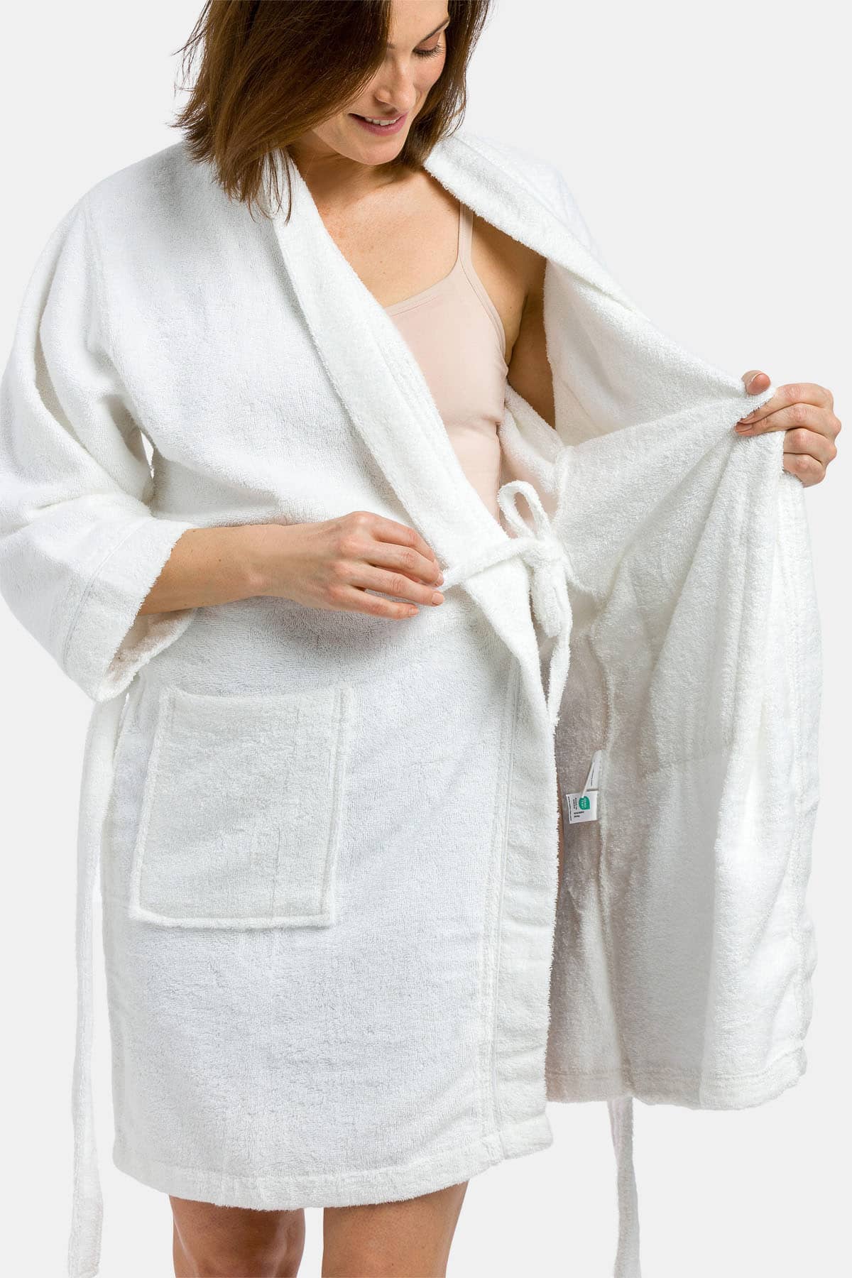 Women's Kimono Style Terry Cloth Bathrobe Womens>Spa>Robe Fishers Finery 