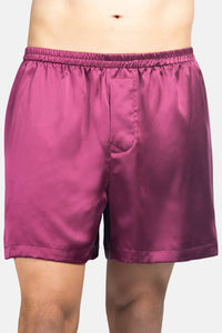 Men's 100% Pure Mulberry Silk Lounge Boxers - IMPROVED No-Roll Waistband Mens>Sleep and Lounge>Boxer Fishers Finery 