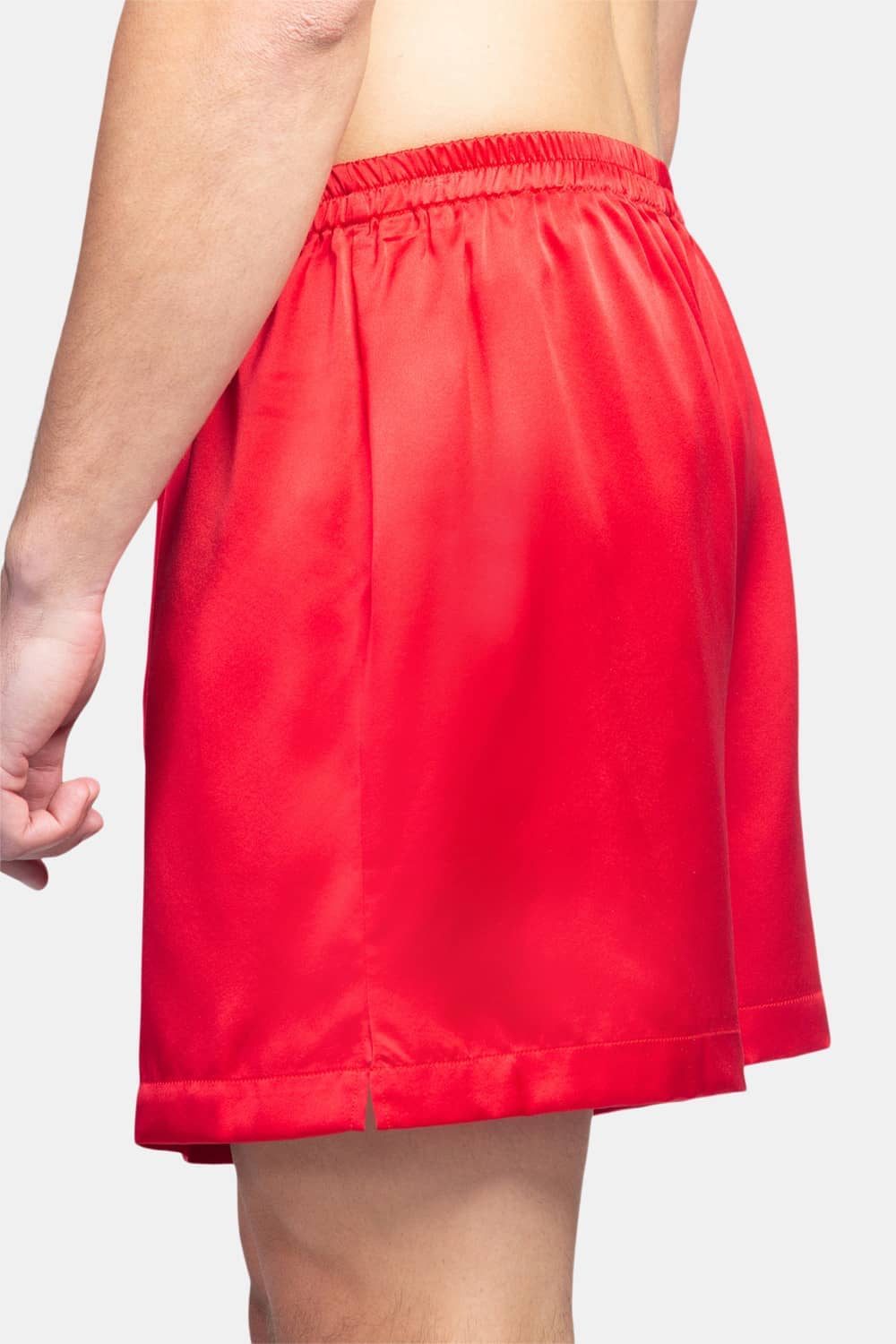 Men's 100% Pure Mulberry Silk Lounge Boxers - IMPROVED No-Roll Waistband Mens>Sleep and Lounge>Boxer Fishers Finery 