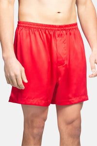 Men's 100% Pure Mulberry Silk Lounge Boxers - IMPROVED No-Roll Waistband Mens>Sleep and Lounge>Boxer Fishers Finery 