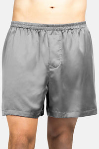 Men's 100% Pure Mulberry Silk Lounge Boxers - IMPROVED No-Roll Waistband Mens>Sleep and Lounge>Boxer Fishers Finery 