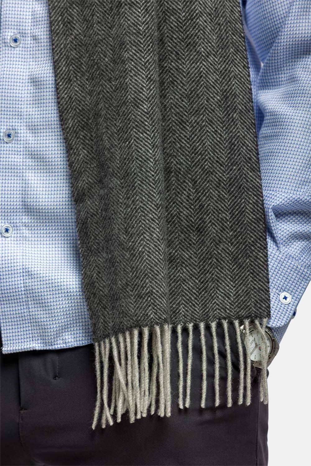 Men's Classic 100% Pure Cashmere Scarf Mens>Accessories>Scarf Fishers Finery 