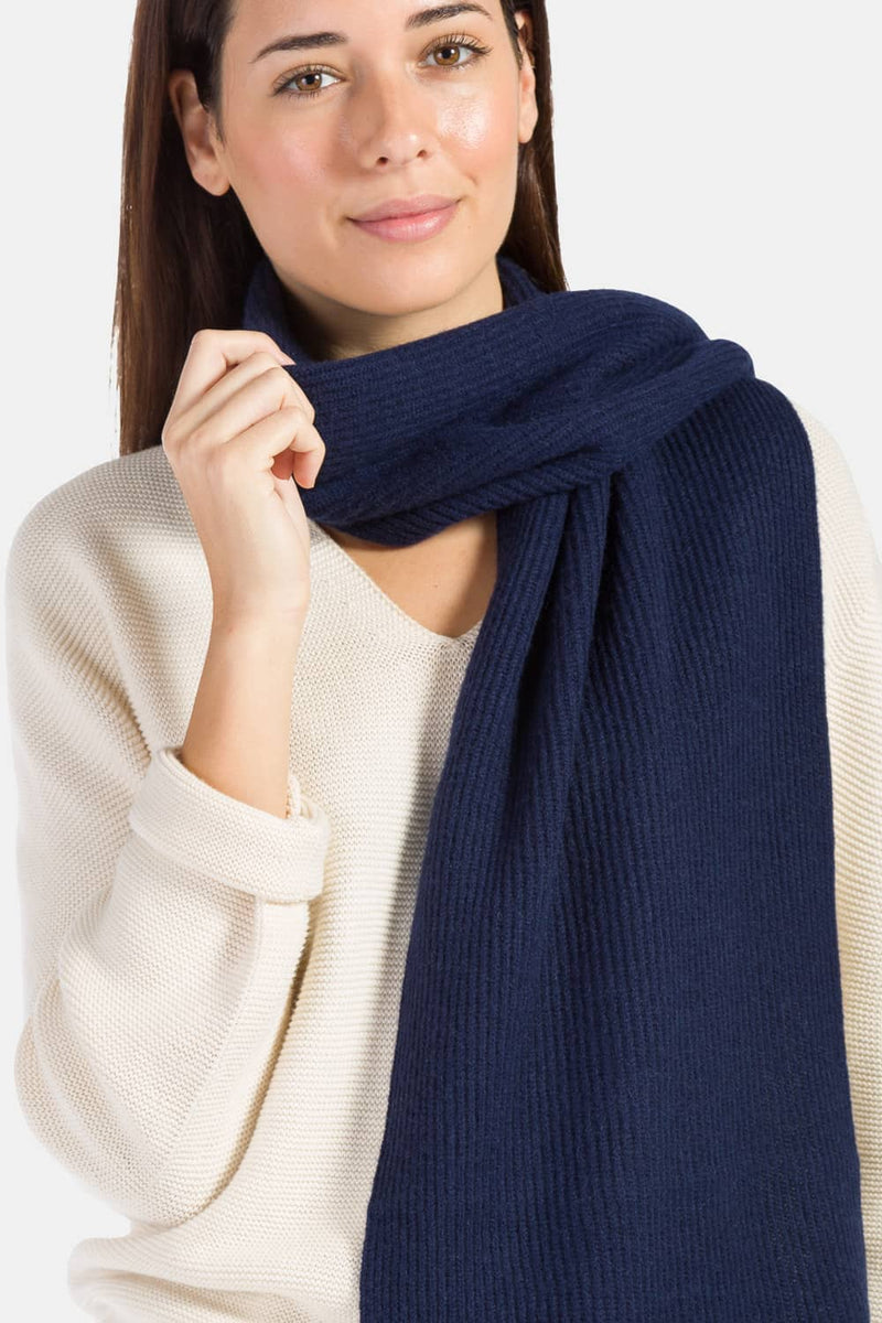 Cashmere Scarves | Our Premium Ribbed Cashmere Scarf | Fishers Finery