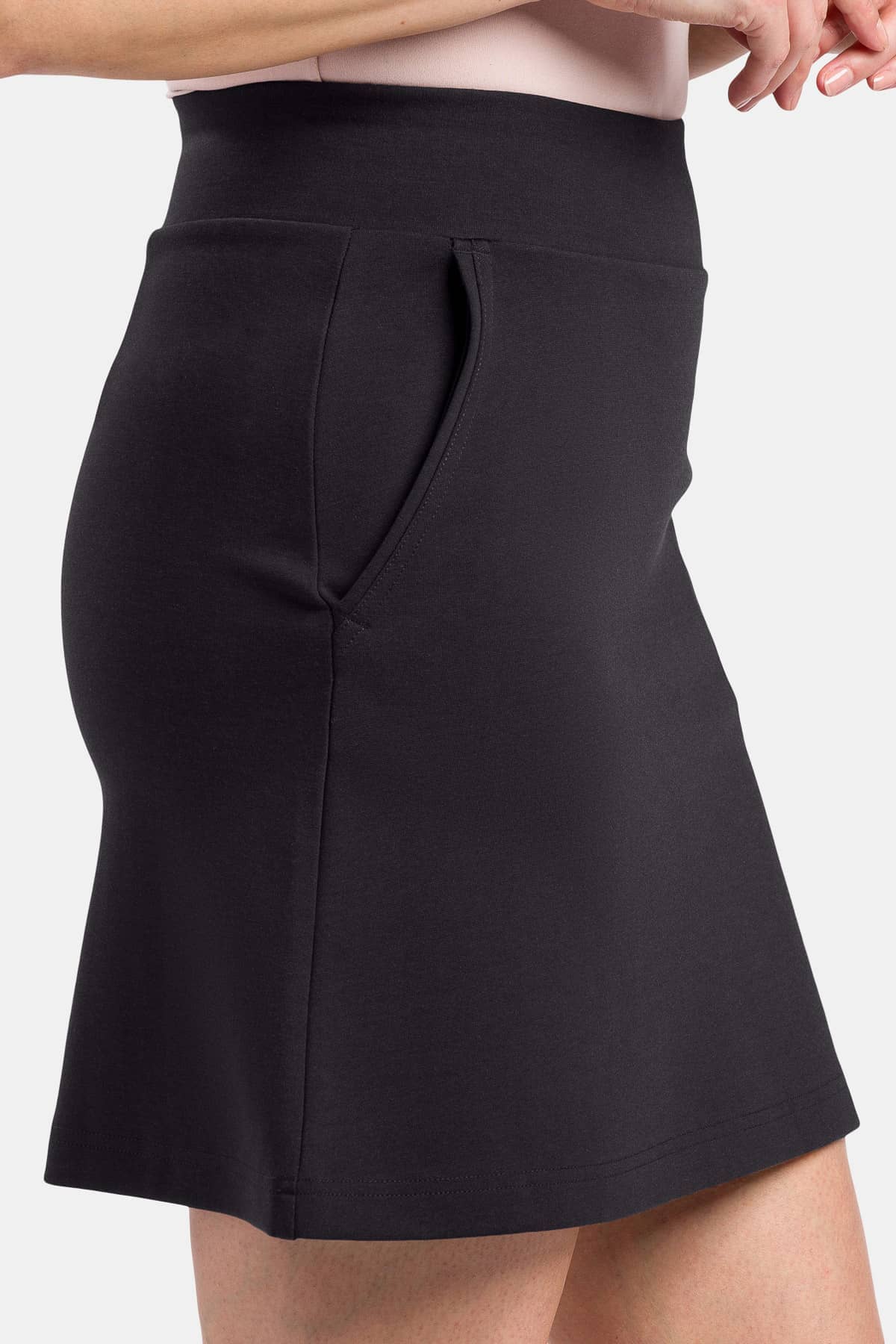 Women's Ponte Knit A-Line Skirt with Pockets Womens>Skirt Fishers Finery 