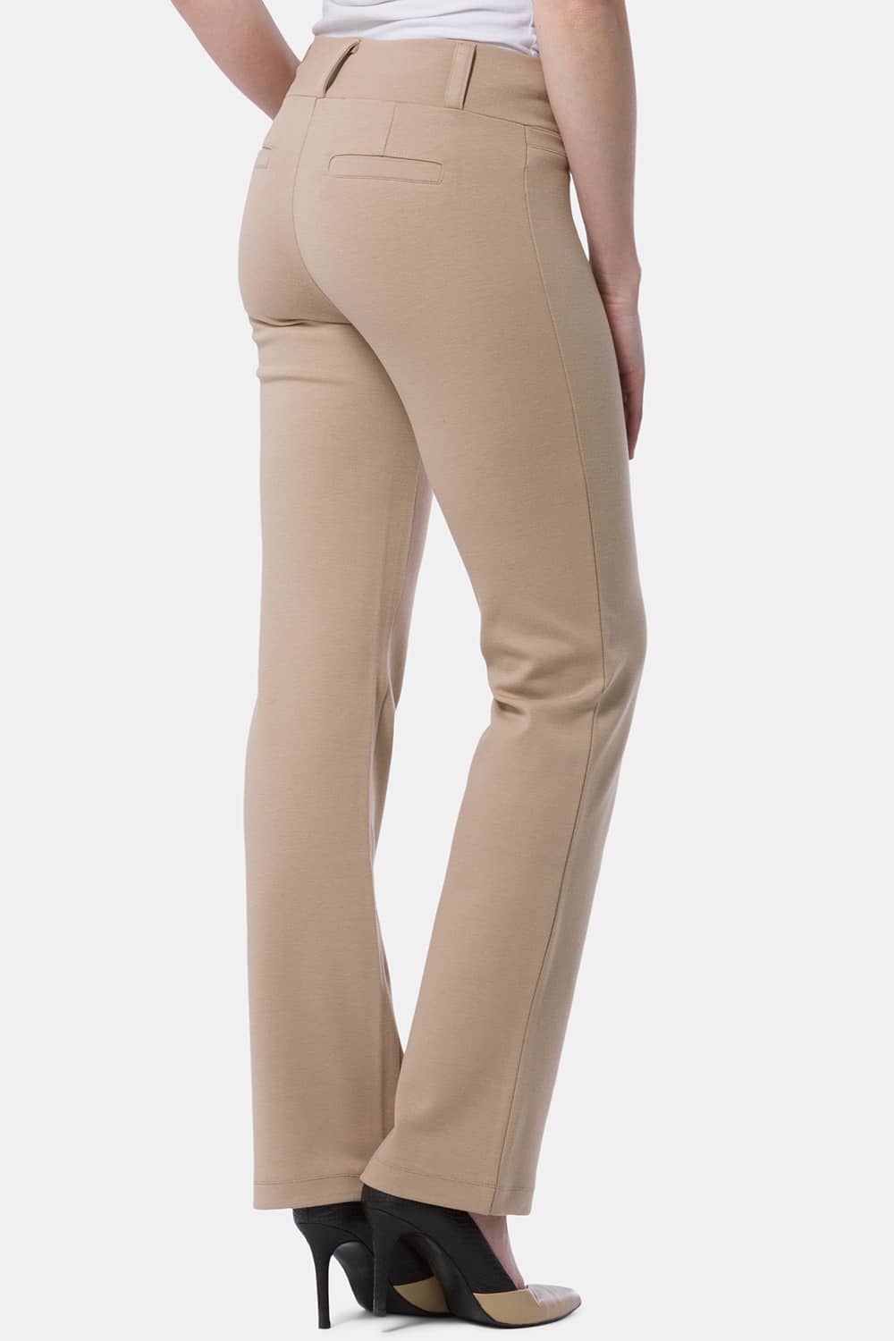 Women's Ponte Knit Pull-On Boot Leg Work Pant - NEW & IMPROVED FIT Womens>Pants Fishers Finery 
