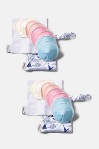 Reusable and Washable Bamboo Viscose/Terry Nursing Pad Set - Contoured Fit Womens>Maternity>Accessories Fishers Finery Pack of 2 