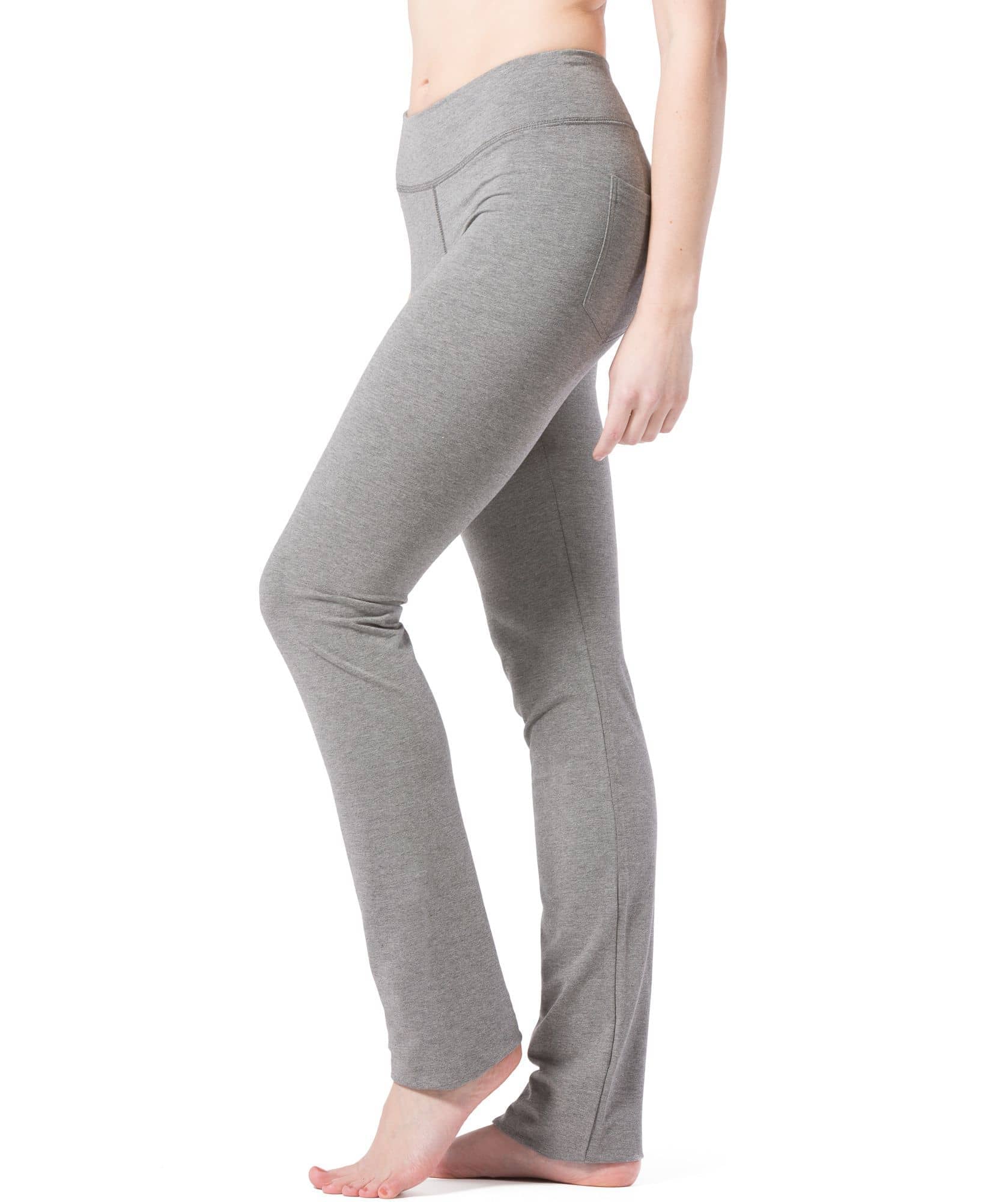  Petite Womens Bootcut Yoga Pants Long Workout Pant,29,Black,Size  S