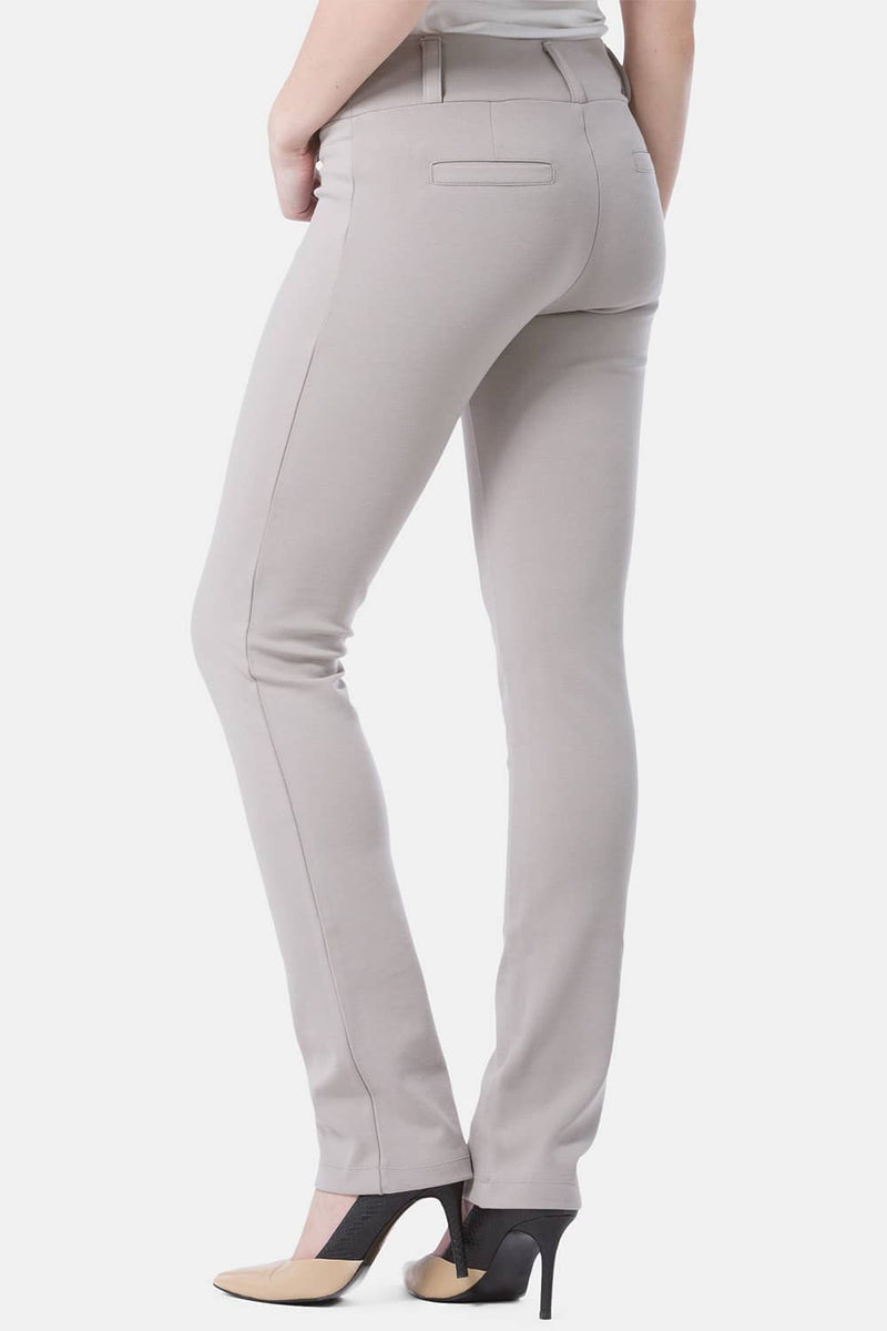White & Co. Timeless Straight Leg Ponte Pant (Black/Natural) main image 1