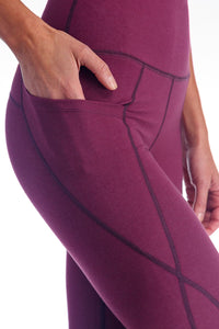 Women's EcoFabric™ Super High-Rise Active 9" Biker Short Womens>Activewear>Yoga Pants Fishers Finery Wine