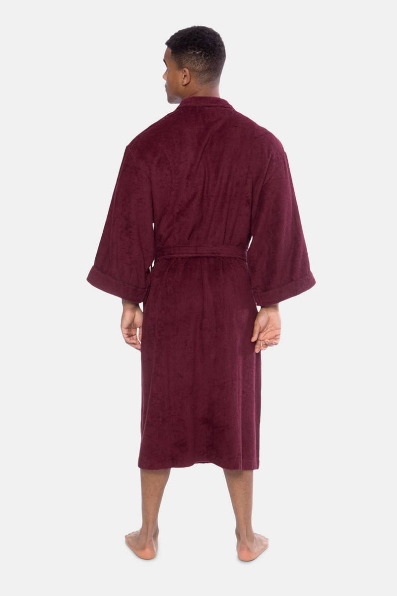 Men's Bathrobe | Texere Long Terry Cloth Plush Robes | Fishers Finery