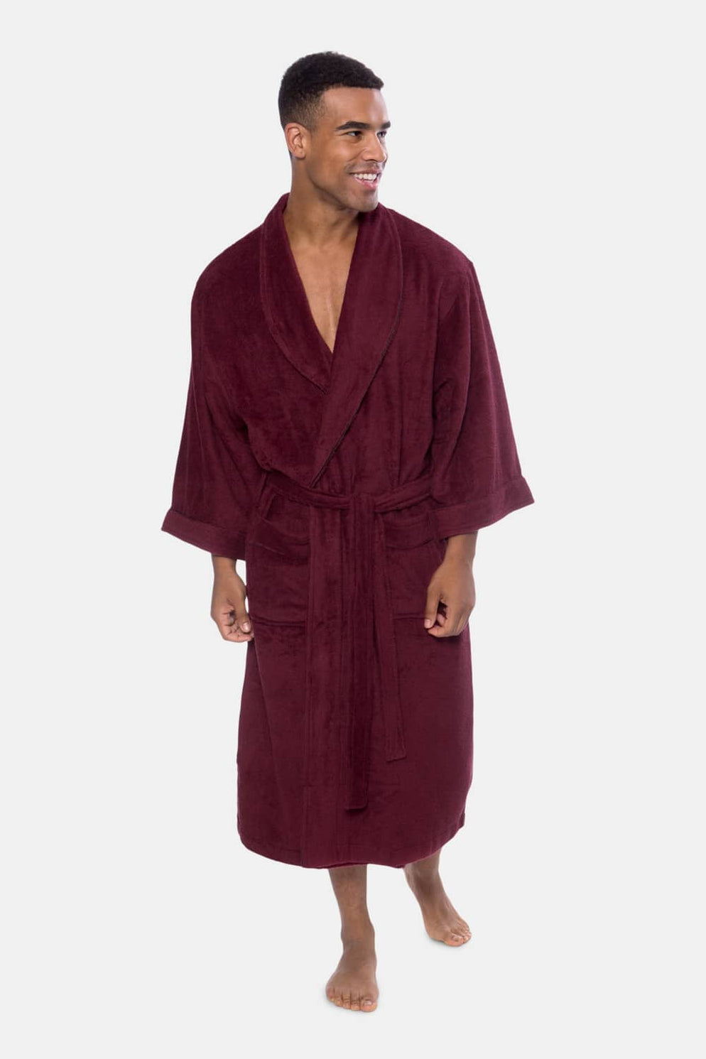 Mens Luxury Spa Robes & Wraps | Terry Cloth | Fishers Finery