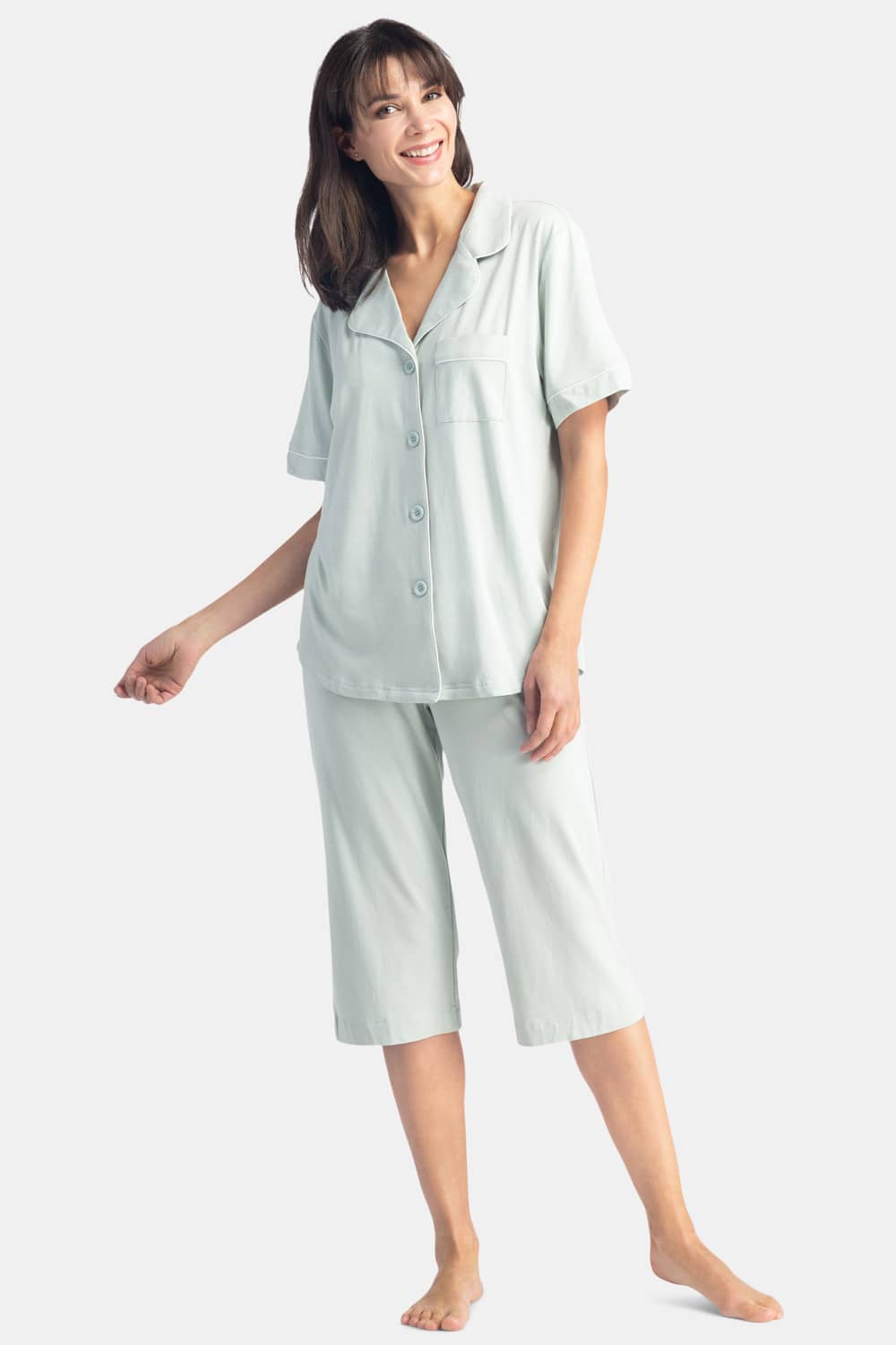 Women&#39;s EcoFabric™ Capri Pajama Set with Gift Box Womens&gt;Sleep and Lounge&gt;Pajamas Fishers Finery 