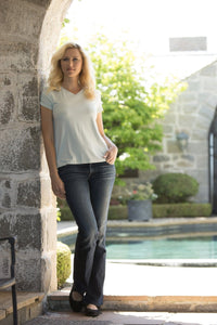 Women's Relaxed EcoFabric™ V-Neck Tee Womens>Casual>Top Fishers Finery 