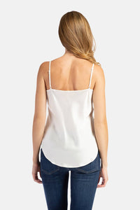 Women's 100% Pure Mulberry Silk Camisole Tank Top with Adjustable Spaghetti Straps - IMPROVED FIT Womens>Casual>Top Fishers Finery 