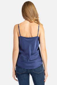 Women's 100% Pure Mulberry Silk Camisole Tank Top with Adjustable Spaghetti Straps - IMPROVED FIT Womens>Casual>Top Fishers Finery 