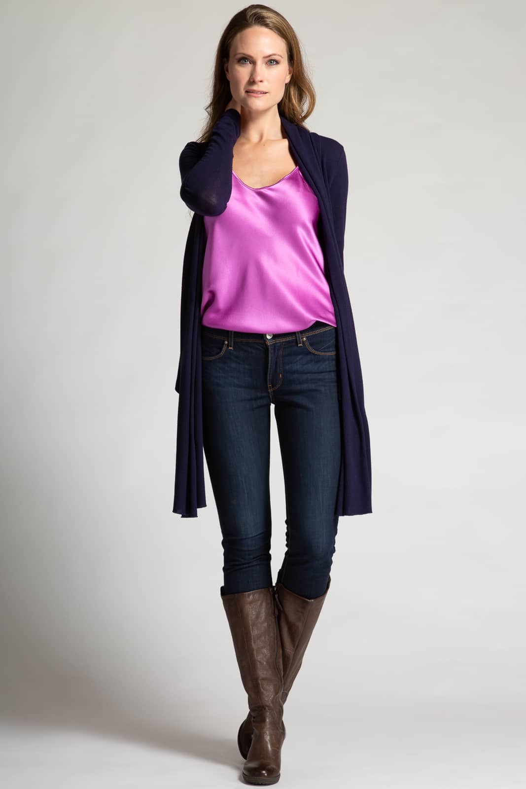 Women's 100% Pure Mulberry Silk Camisole with Adjustable Spaghetti Straps - OUTLET Womens>Casual>Top Fishers Finery 