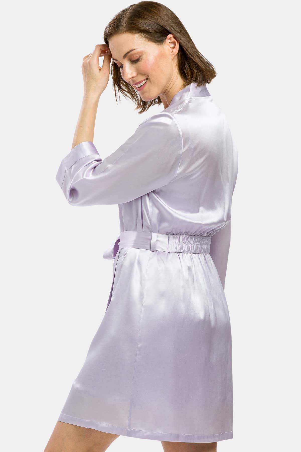 Sunshinemall Women's Plus Size Satin Kimono Robes Short Silk India | Ubuy