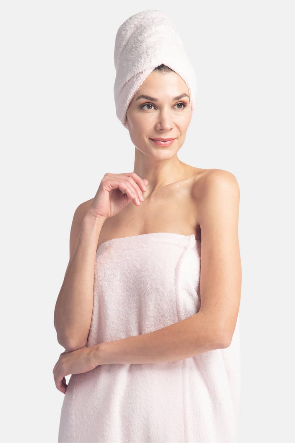 Women's Terry Cloth Spa Package - Body Wrap and Hair Towel Womens>Spa>Set Fishers Finery 